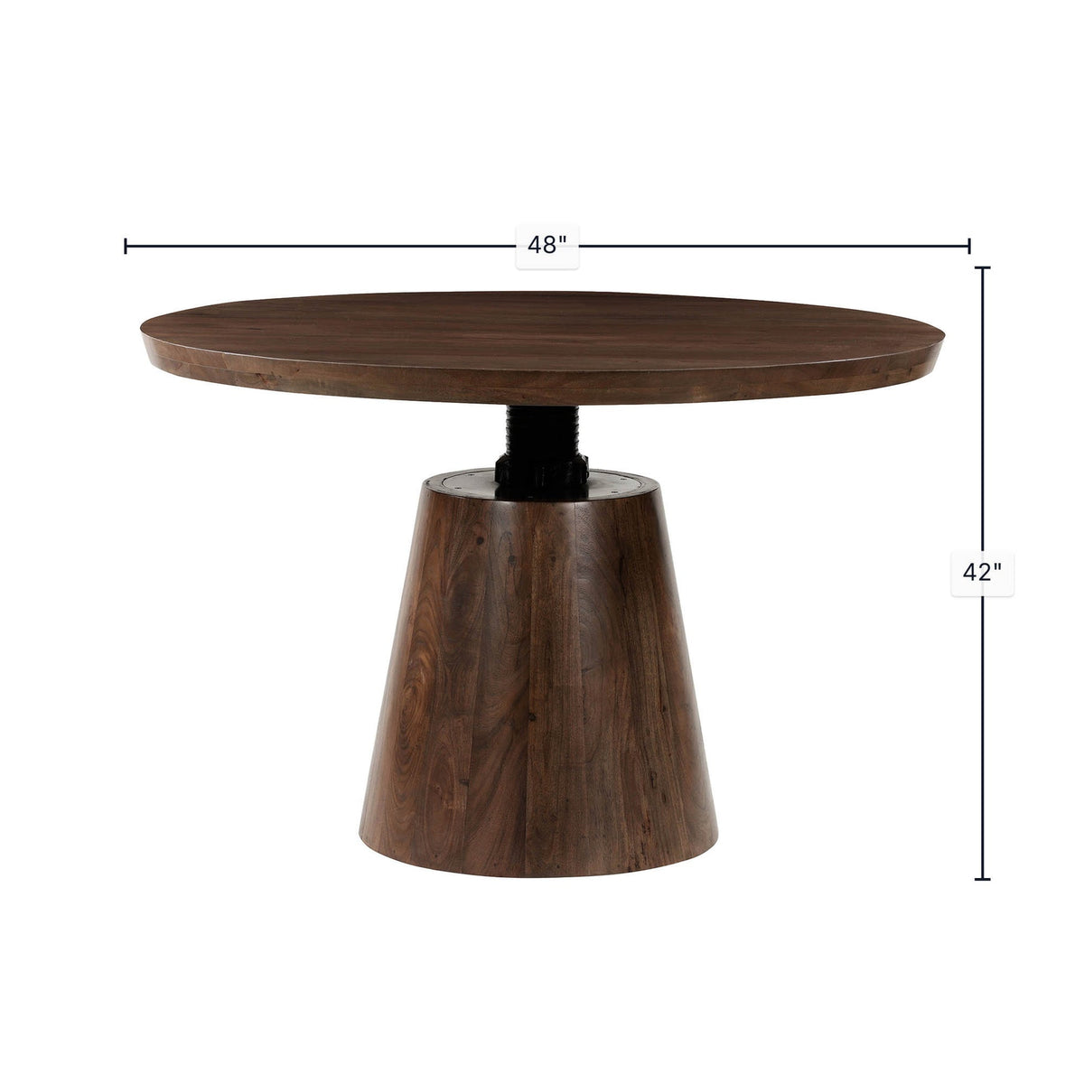 Bronx Crank Dining Table - comfortable dining experience | Image 3 | InSTYLE Home & Rugs