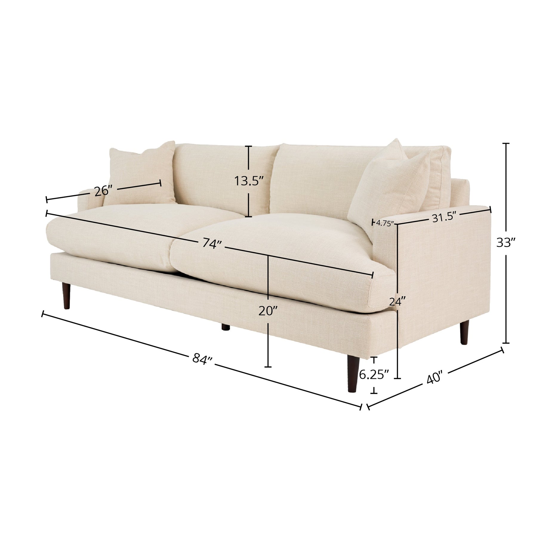 Martha Sofa Frame - stylish seating for your home | Image 3 | InSTYLE Home & Rugs