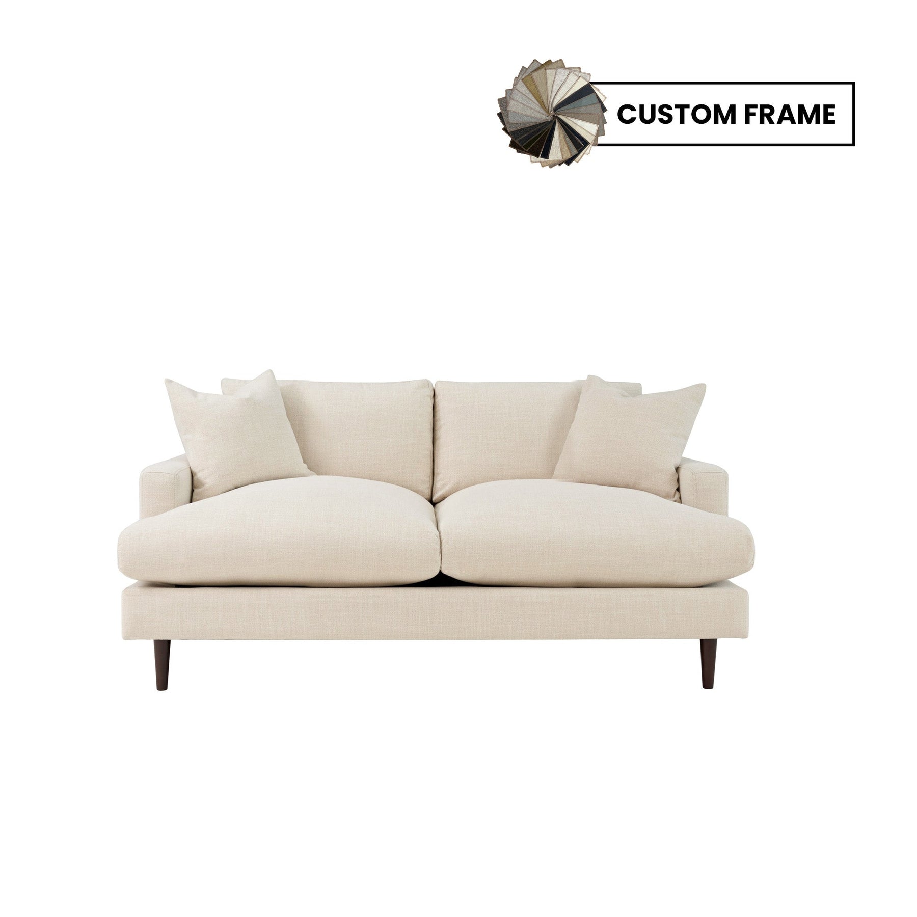 Custom Martha Loveseat Frame - compact loveseat for stylish living room decor | Image 1 | InSTYLE Home & Rugs