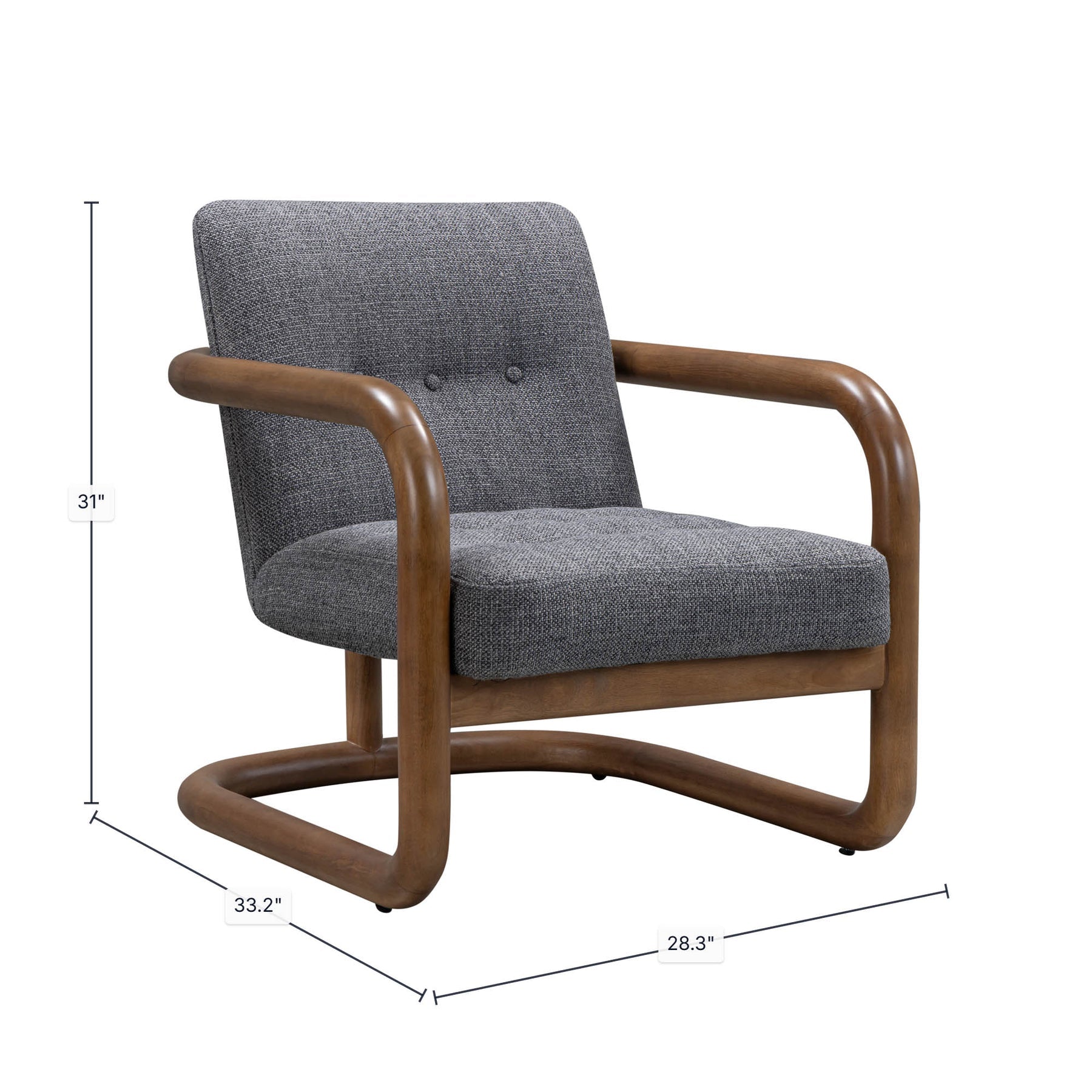 Curbside Club Chair - variety of styles from classic to contemporary | Image 3 | InSTYLE Home & Rugs