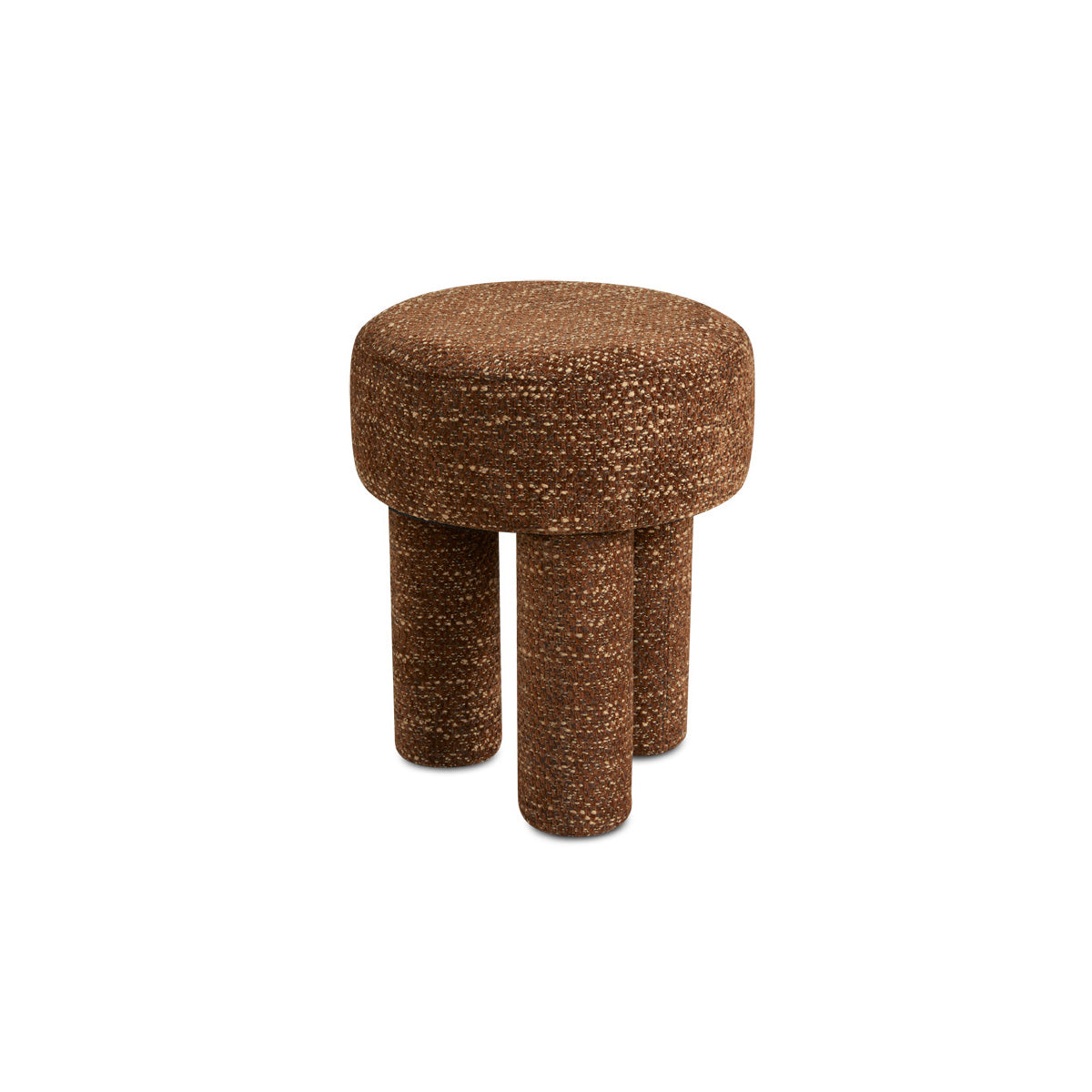 CALLIE Stool taupe fabric - modern taupe stool | Image 1 | InSTYLE Home & Rugs
