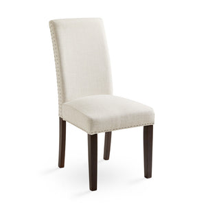 SCARPA Dining Chair Slate Fabric Double Studded - stylish chairs for any table | Image 1 | InSTYLE Home & Rugs