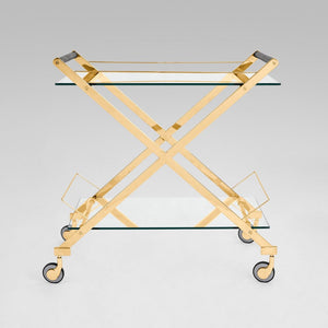 BERMUDA Bar Cart GY-CRT-7919 silver - stylish and functional bar carts for entertaining | Image 2 | InSTYLE Home & Rugs