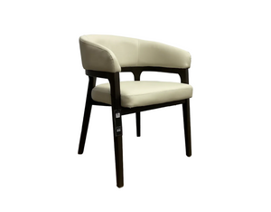 CHANLER CHAIR GY-D-2987 Aspen Taupe PU Dark walnut color finish - comfortable seating for dining and office spaces | Image 2 | InSTYLE Home & Rugs