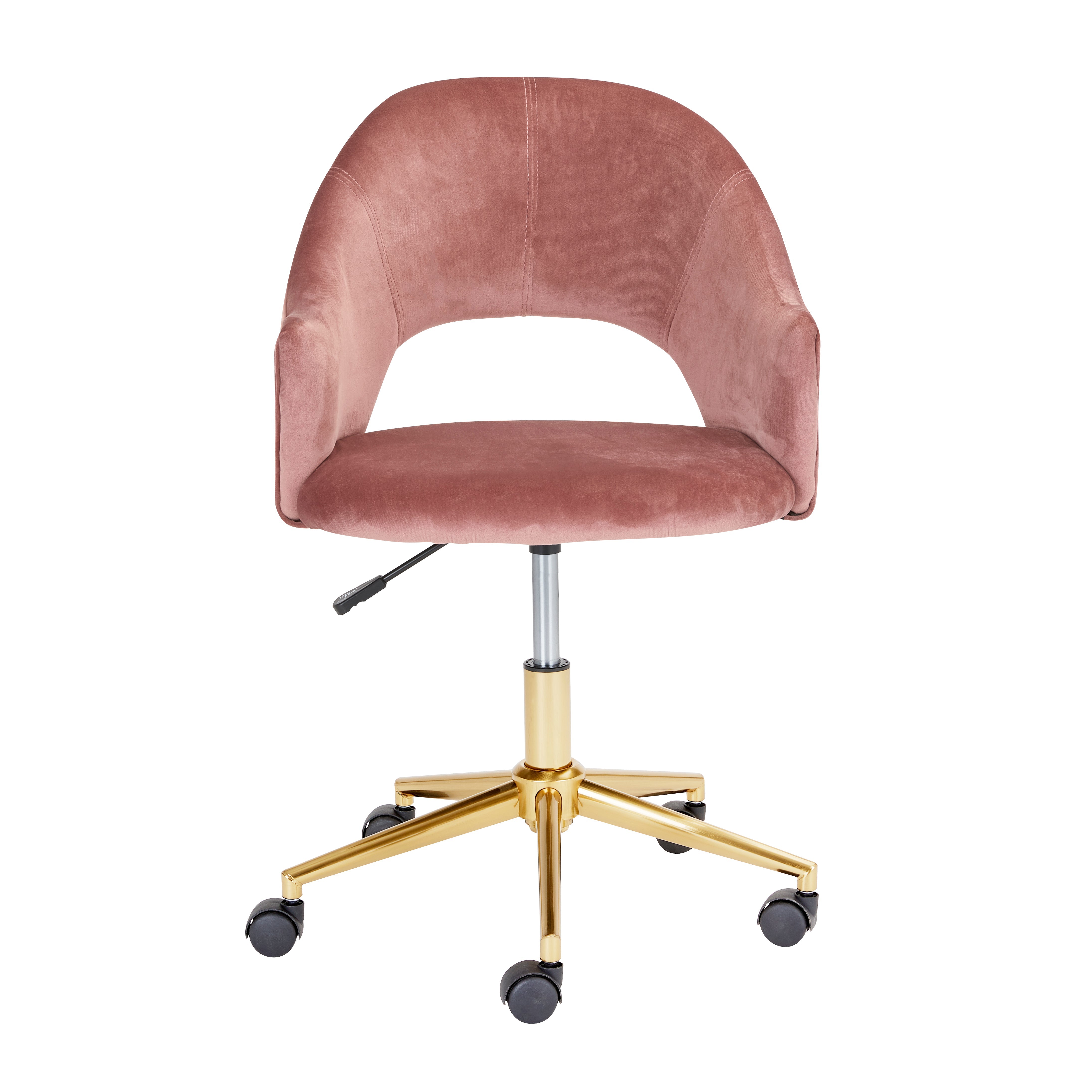 Castelle Gold Oc - modern charcoal & gold office chair | Image 1 | InSTYLE Home & Rugs