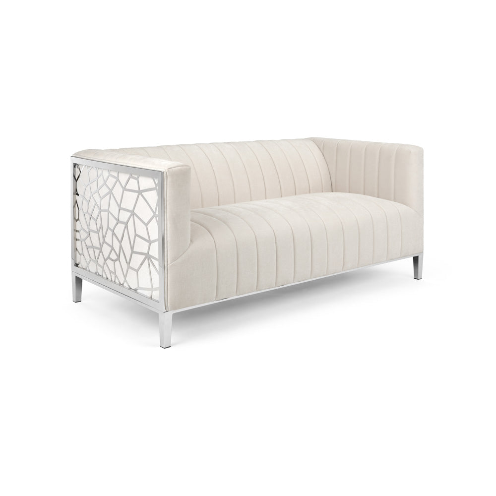 CONRAD Loveseat Contessa Vanilla w/ steel frame | InSTYLE Home & Rugs