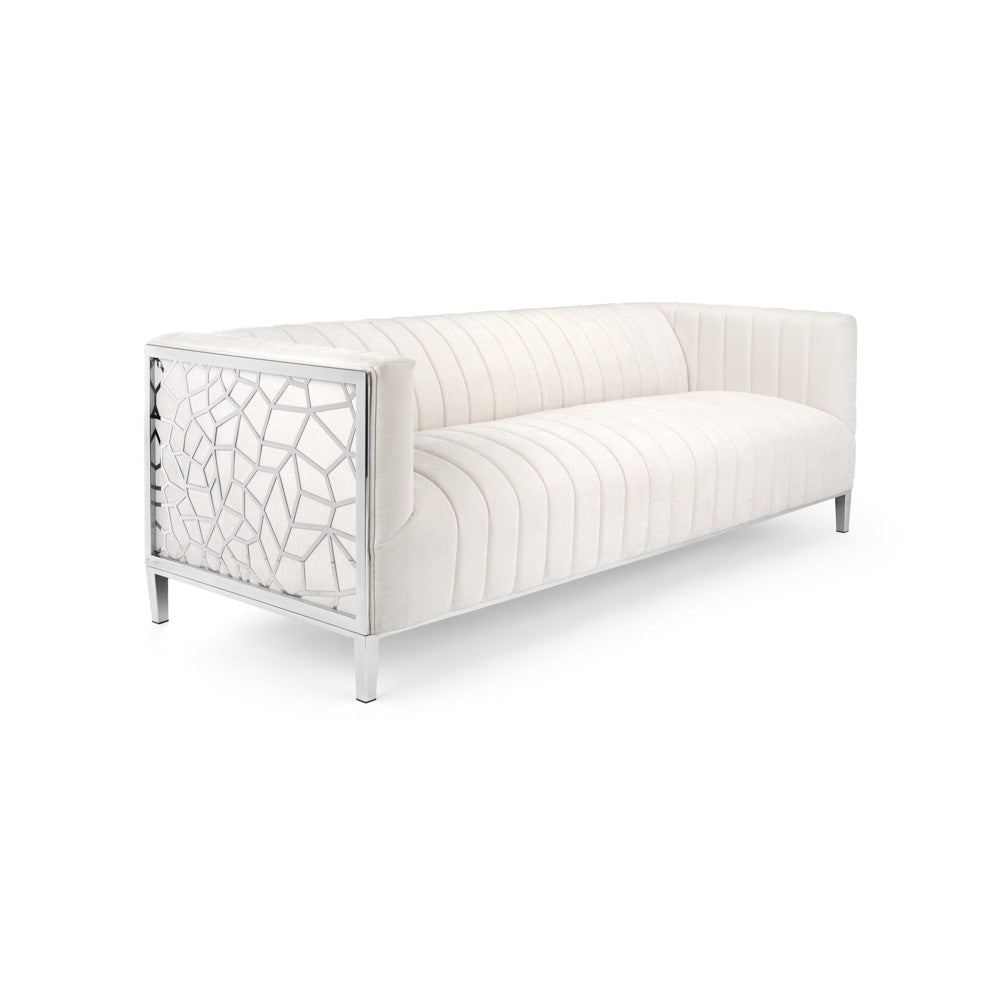 CONRAD Sofa Blue Velvet - modern blue sofa | Image 1 | InSTYLE Home & Rugs