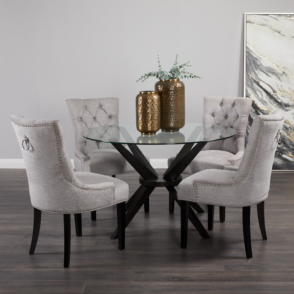 PETRA Dining Chair Ivory Fabric | InSTYLE Home & Rugs