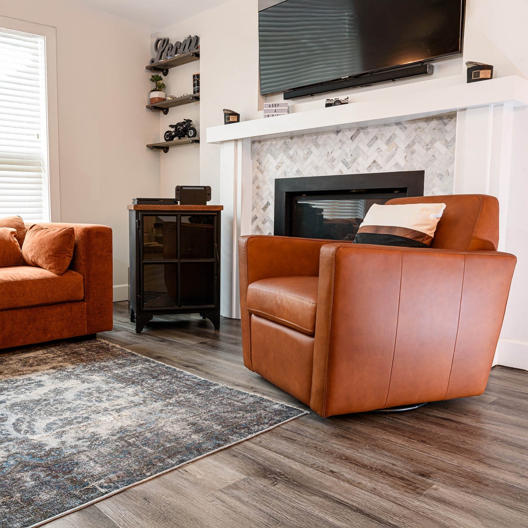 Cooper Swivel Club Chair - durable construction for long-lasting use | Image 5 | InSTYLE Home & Rugs