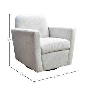 Cooper Swivel Club Chair - comfortable seating for dining and office spaces | Image 2 | InSTYLE Home & Rugs