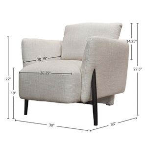 Beaux Club Chair - durable construction for long-lasting use | Image 3 | InSTYLE Home & Rugs