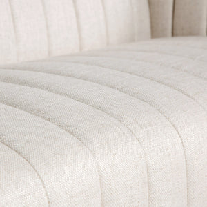 Elliot 2-Seat Sofa in cream performance fabric with oak legs | InSTYLE Home & Rugs