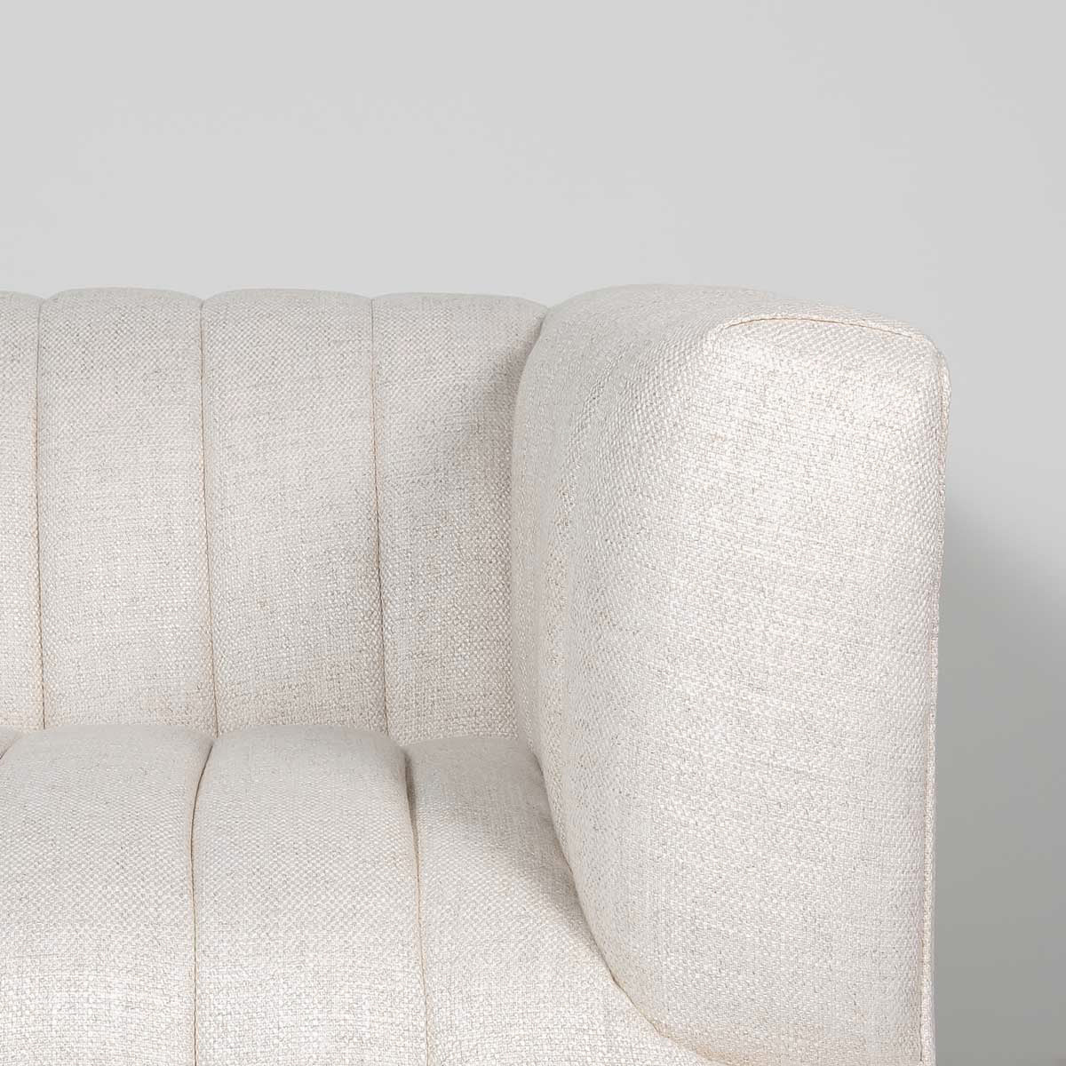 Elliot 2-Seat Sofa in cream performance fabric with oak legs | InSTYLE Home & Rugs