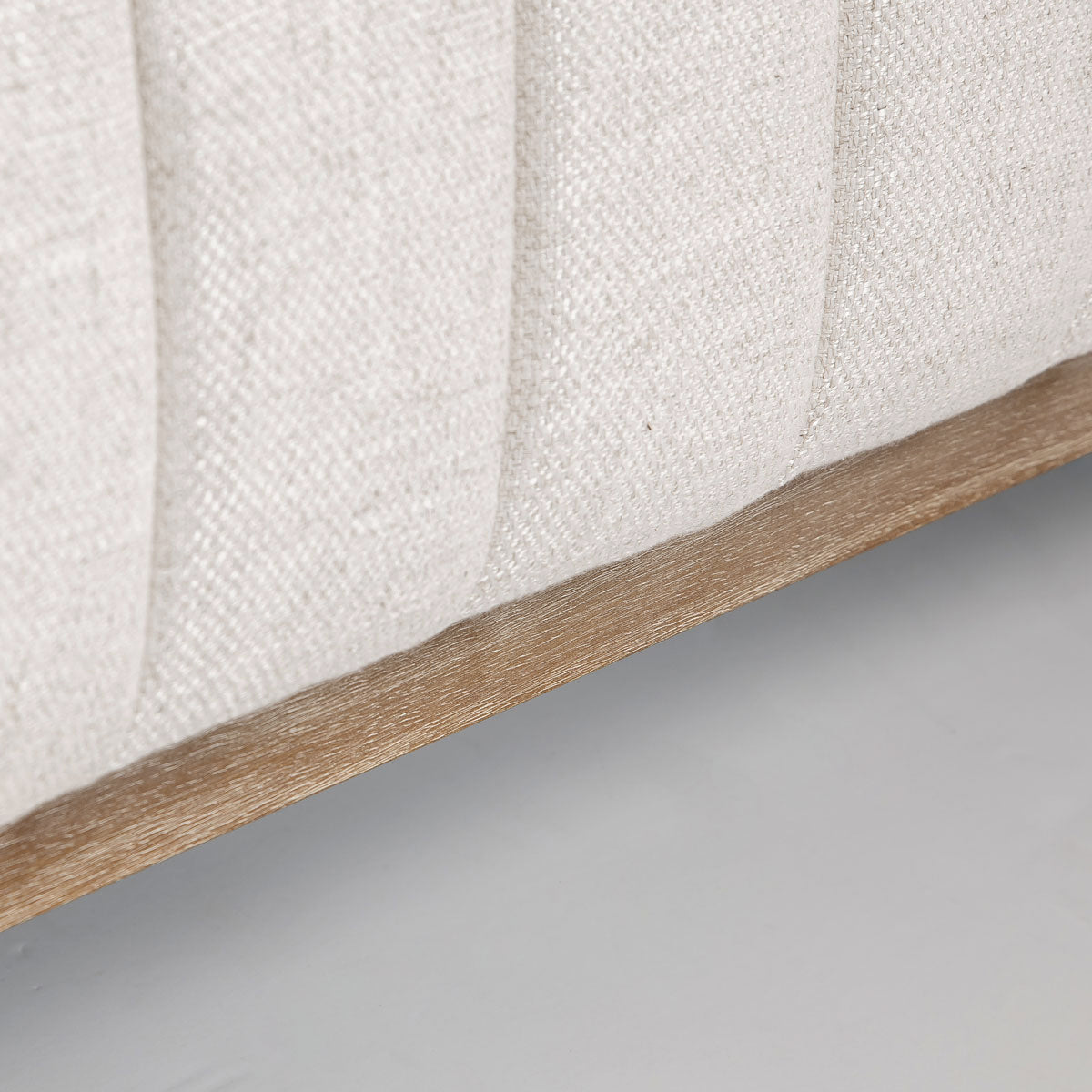 Elliot 2-Seat Sofa in cream performance fabric with oak legs | InSTYLE Home & Rugs