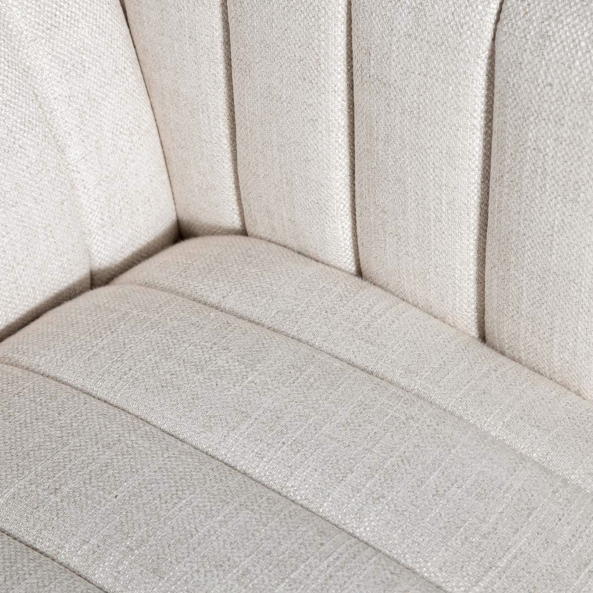 Elliot 2-Seat Sofa in cream performance fabric with oak legs | InSTYLE Home & Rugs