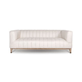 Elliot 2-Seat Sofa in cream performance fabric with oak legs | InSTYLE Home & Rugs