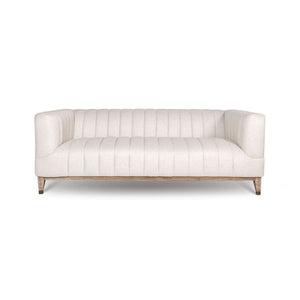 Elliot 2-Seat Sofa in cream performance fabric with oak legs | InSTYLE Home & Rugs