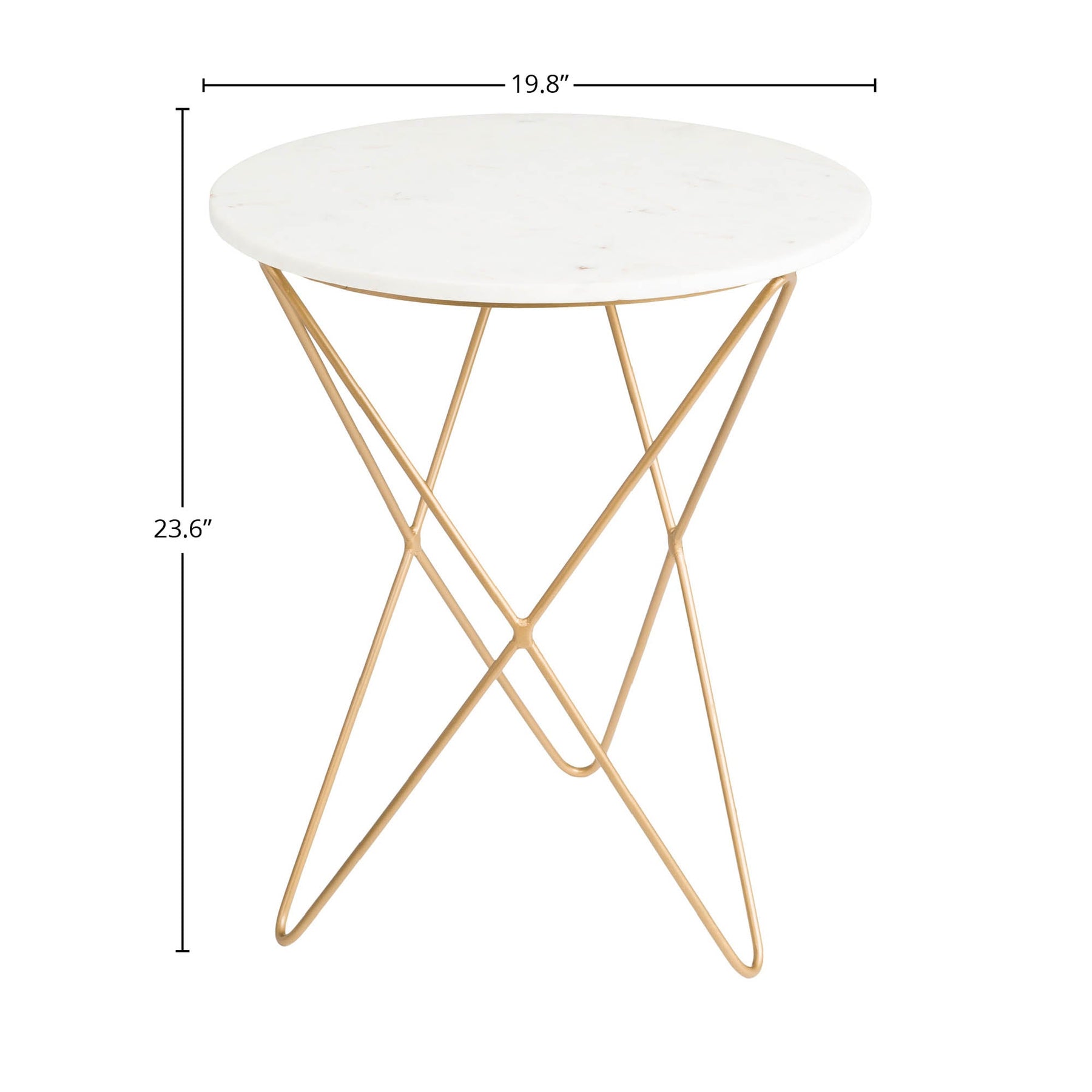 Earth Wind & Fire Marble Side Table - perfect for holding drinks, lamps, and other essentials | Image 3 | InSTYLE Home & Rugs