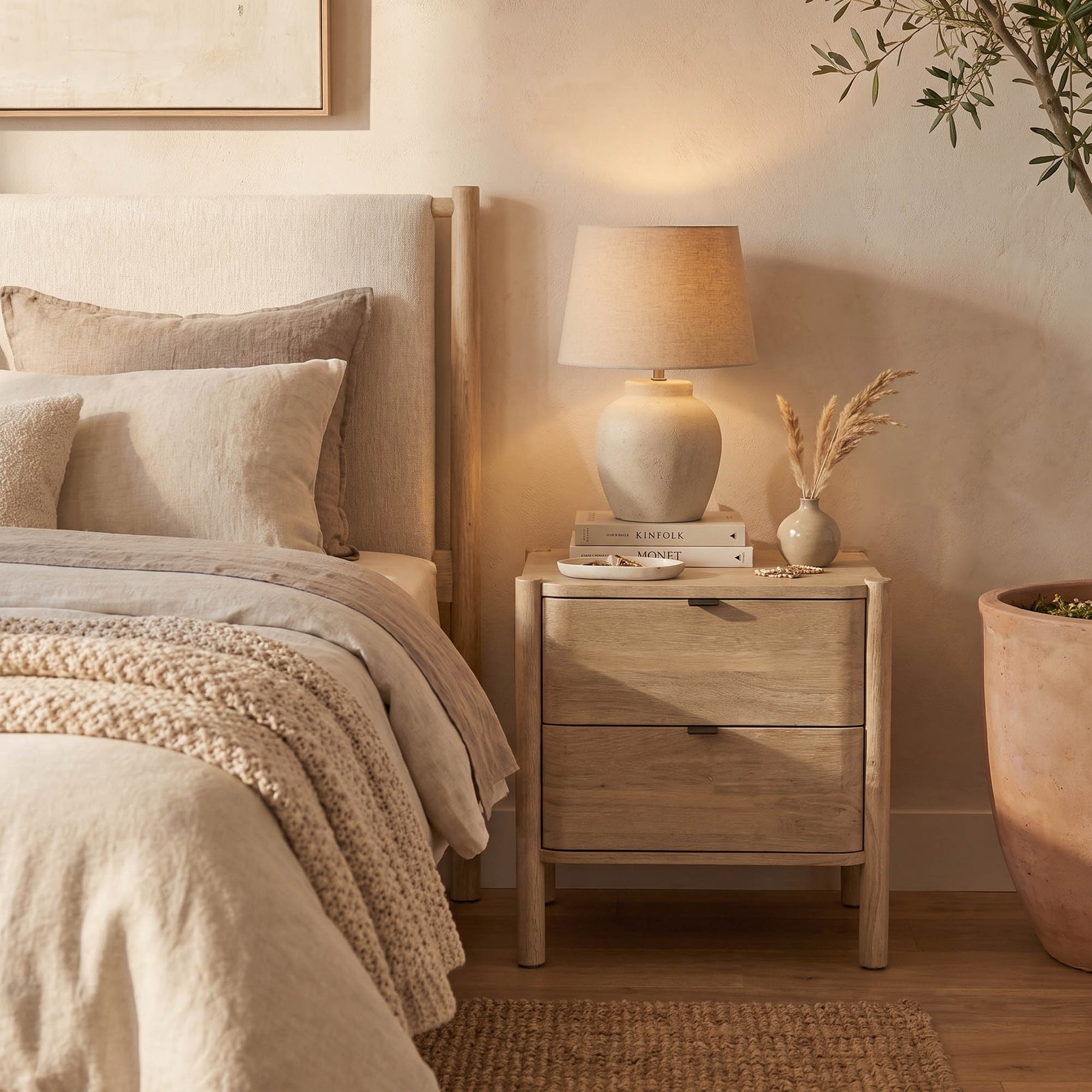 Exposure 2 Drawer Nightstand - compact nightstand with style | Image 2 | InSTYLE Home & Rugs