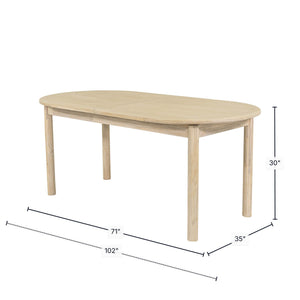 Exposure Extension Dining Table 71/102" - comfortable dining experience | Image 3 | InSTYLE Home & Rugs