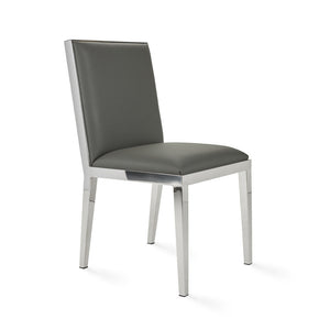 Emario High Back Chair GY-DC-7778HB Drk Grey Leatherette - stylish chairs for any table | Image 2 | InSTYLE Home & Rugs