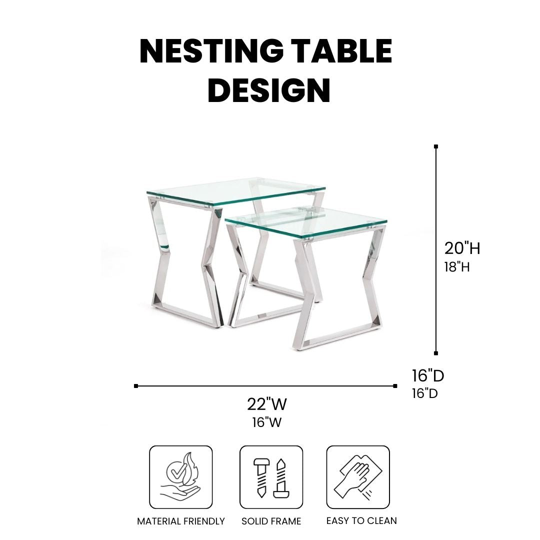 NOA BLACK End Table - modern black end table | Image 1 | InSTYLE Home & Rugs