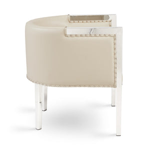 ELVIS Accent Chair GY-AC-7988 Stainless Steel legs E.Grey Velvet - compact accent chair for adding personality to any room | Image 2 | InSTYLE Home & Rugs