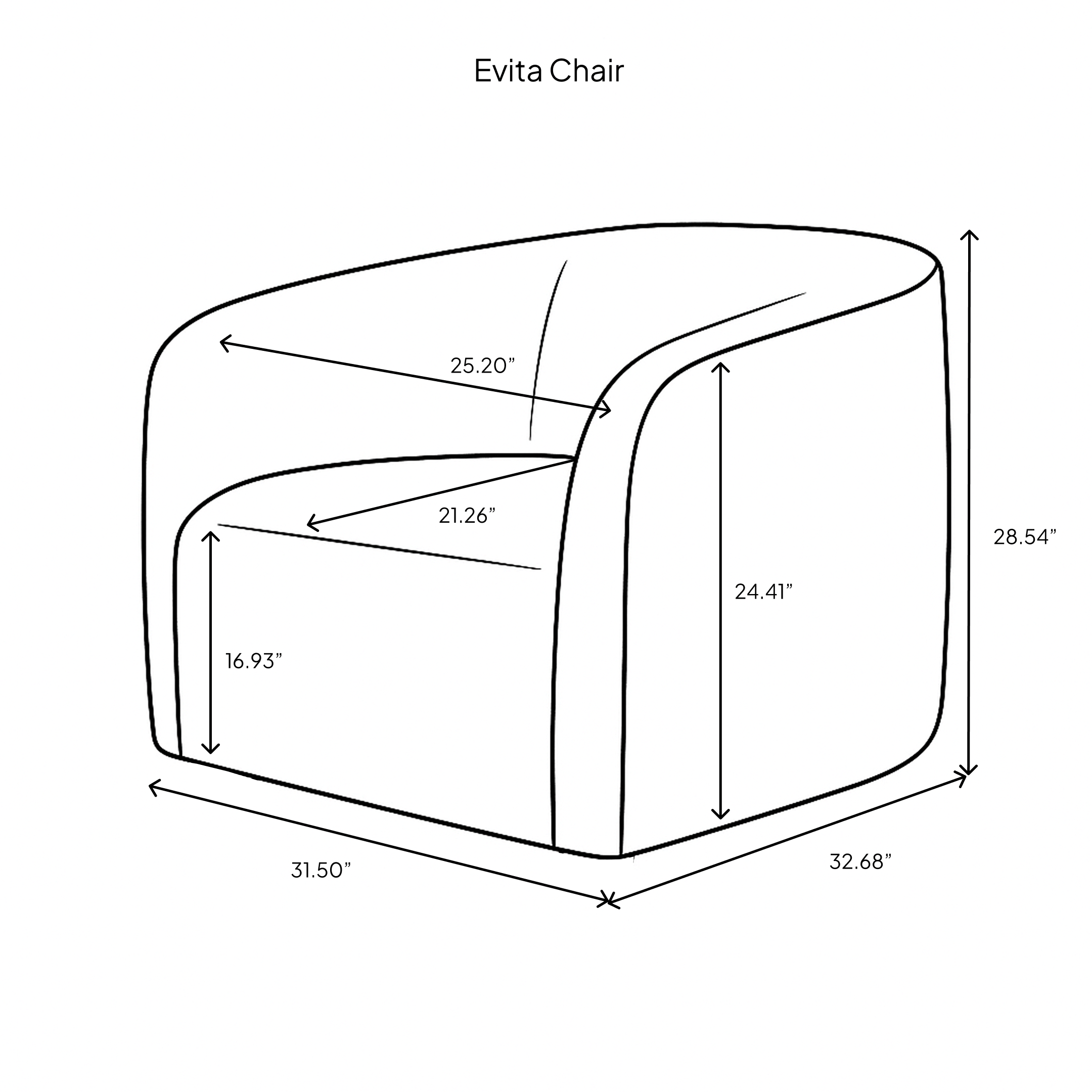 Evita Chair - comfortable seating for dining and office spaces | Image 17 | InSTYLE Home & Rugs