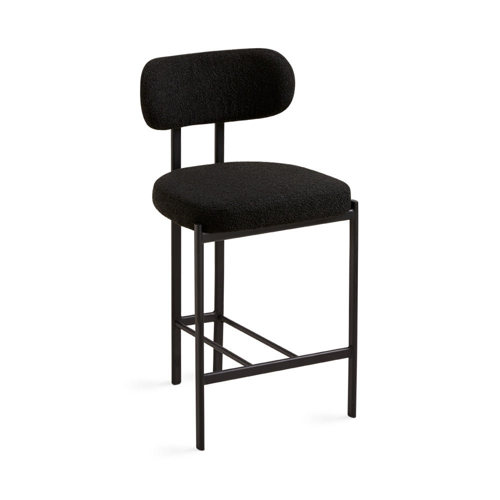 Otis Counter Chair - modern black chair | Image 1 | InSTYLE Home & Rugs