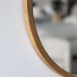 Fawn Oval Mirror — Natural Wood-Framed Oval Mirror - natural wood-framed oval mirror in small and large sizes | Image 12 | InSTYLE Home & Rugs