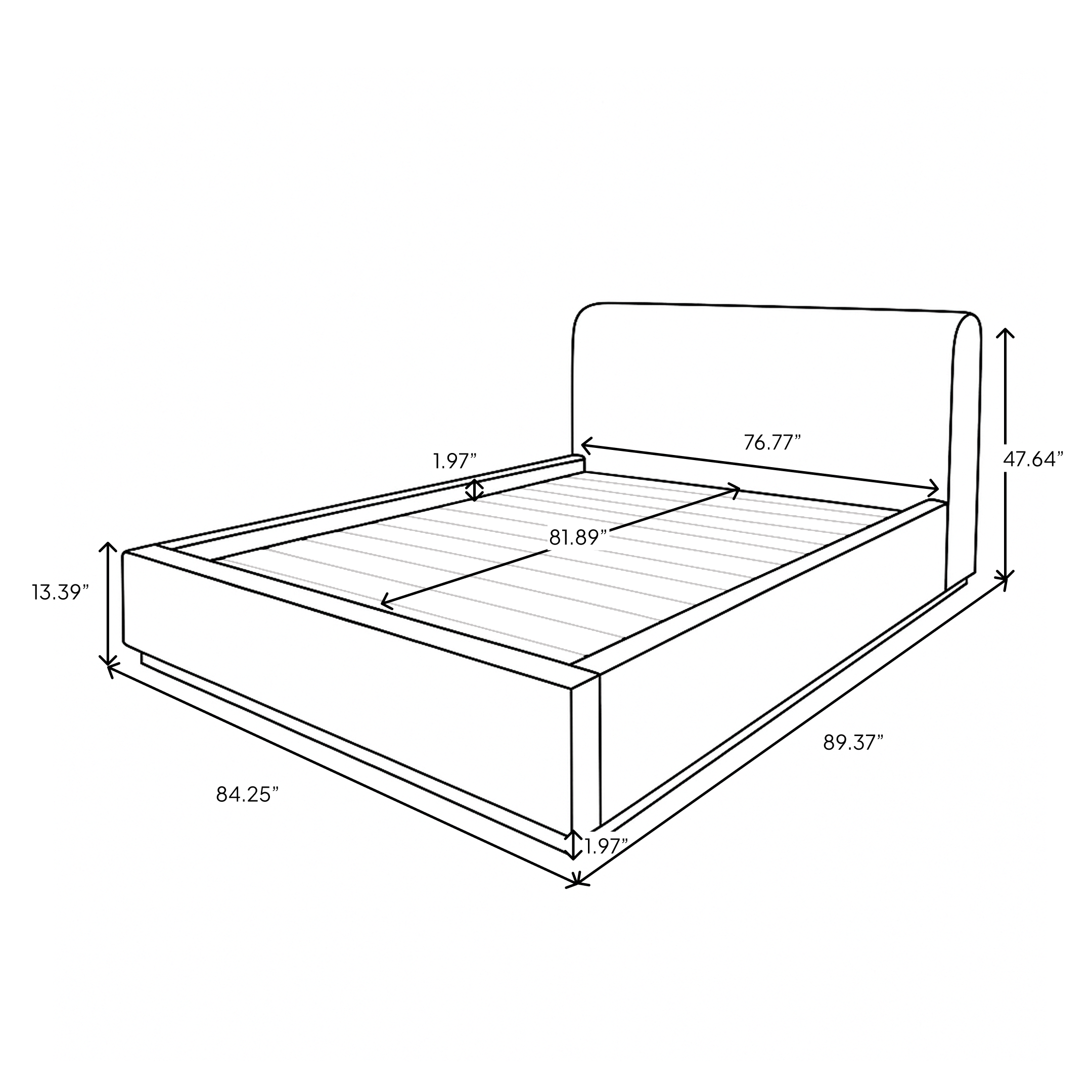 Faye Storage Bed Short - comfortable bed for restful sleep | Image 12 | InSTYLE Home & Rugs