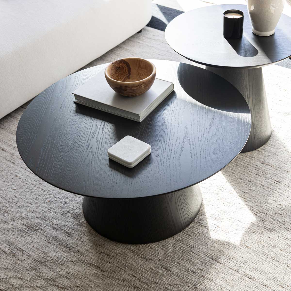 Fête Table Set — Smoked Ash Veneer Coffee & Accent Tables - smoked ash veneer coffee and accent table set | Image 8 | InSTYLE Home & Rugs