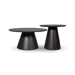 Fête Table Set — Smoked Ash Veneer Coffee & Accent Tables - smoked ash veneer coffee and accent table set | Image 2 | InSTYLE Home & Rugs