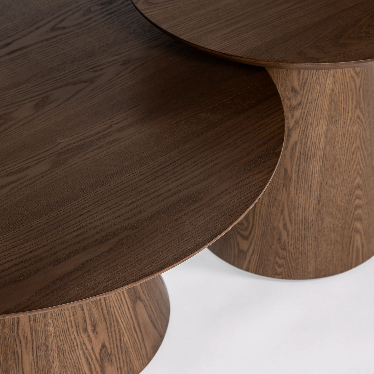 Fête Table Set — Smoked Ash Veneer Coffee & Accent Tables - smoked ash veneer coffee and accent table set | Image 3 | InSTYLE Home & Rugs