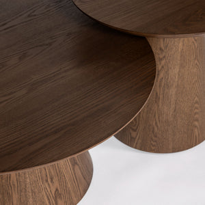 Fête Table Set — Smoked Ash Veneer Coffee & Accent Tables - smoked ash veneer coffee and accent table set | Image 3 | InSTYLE Home & Rugs