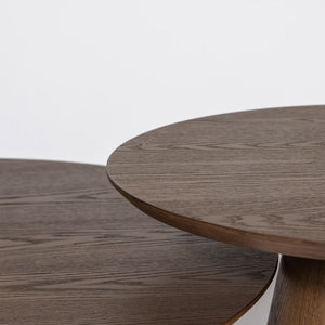 Fête Table Set — Smoked Ash Veneer Coffee & Accent Tables - smoked ash veneer coffee and accent table set | Image 4 | InSTYLE Home & Rugs