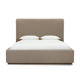 Filly upholstered bed in Velvet Coffee with curved headboard | InSTYLE Home & Rugs