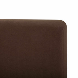 Filly upholstered bed in Velvet Coffee with curved headboard | InSTYLE Home & Rugs