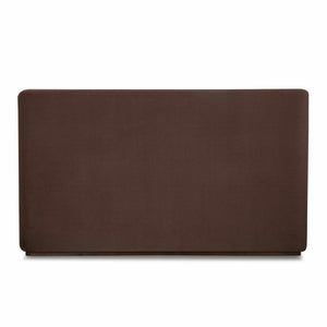 Filly upholstered bed in Velvet Coffee with curved headboard | InSTYLE Home & Rugs