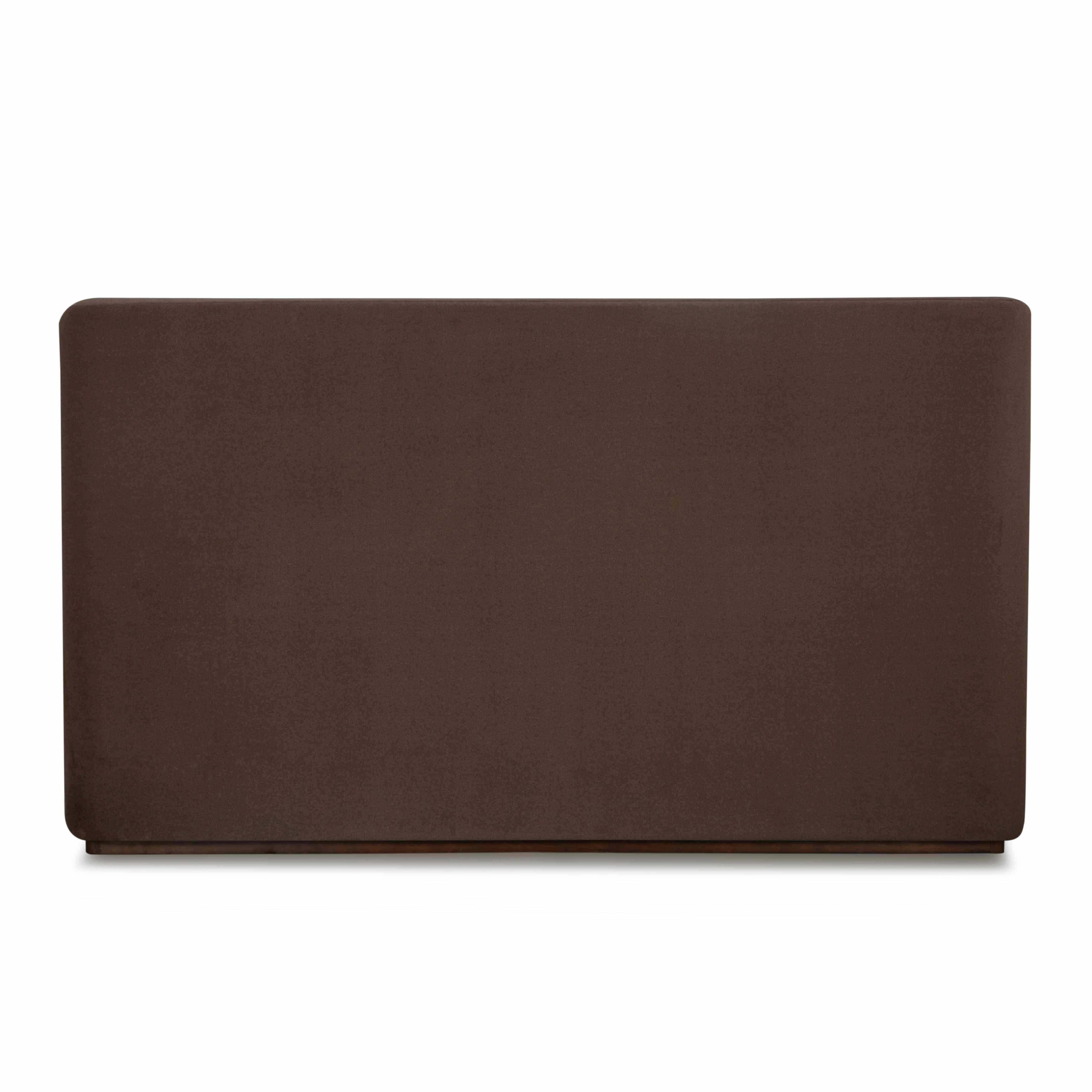Filly upholstered bed in Velvet Coffee with curved headboard | InSTYLE Home & Rugs