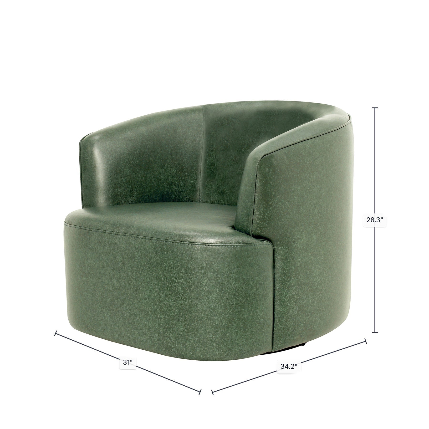 Fireside Swivel Club Chair - durable construction for long-lasting use | Image 3 | InSTYLE Home & Rugs