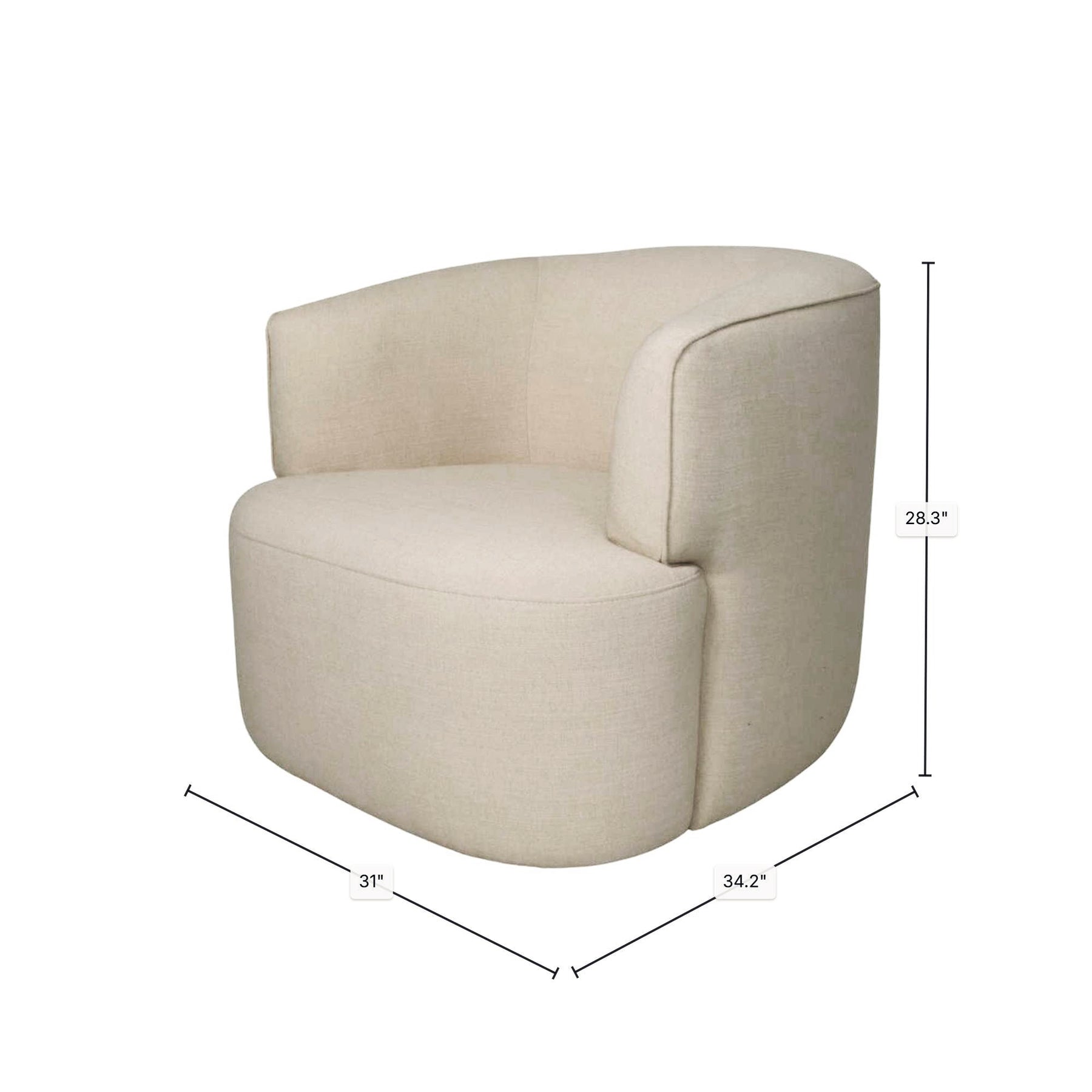 Fireside Swivel Club Chair - durable construction for long-lasting use | Image 3 | InSTYLE Home & Rugs