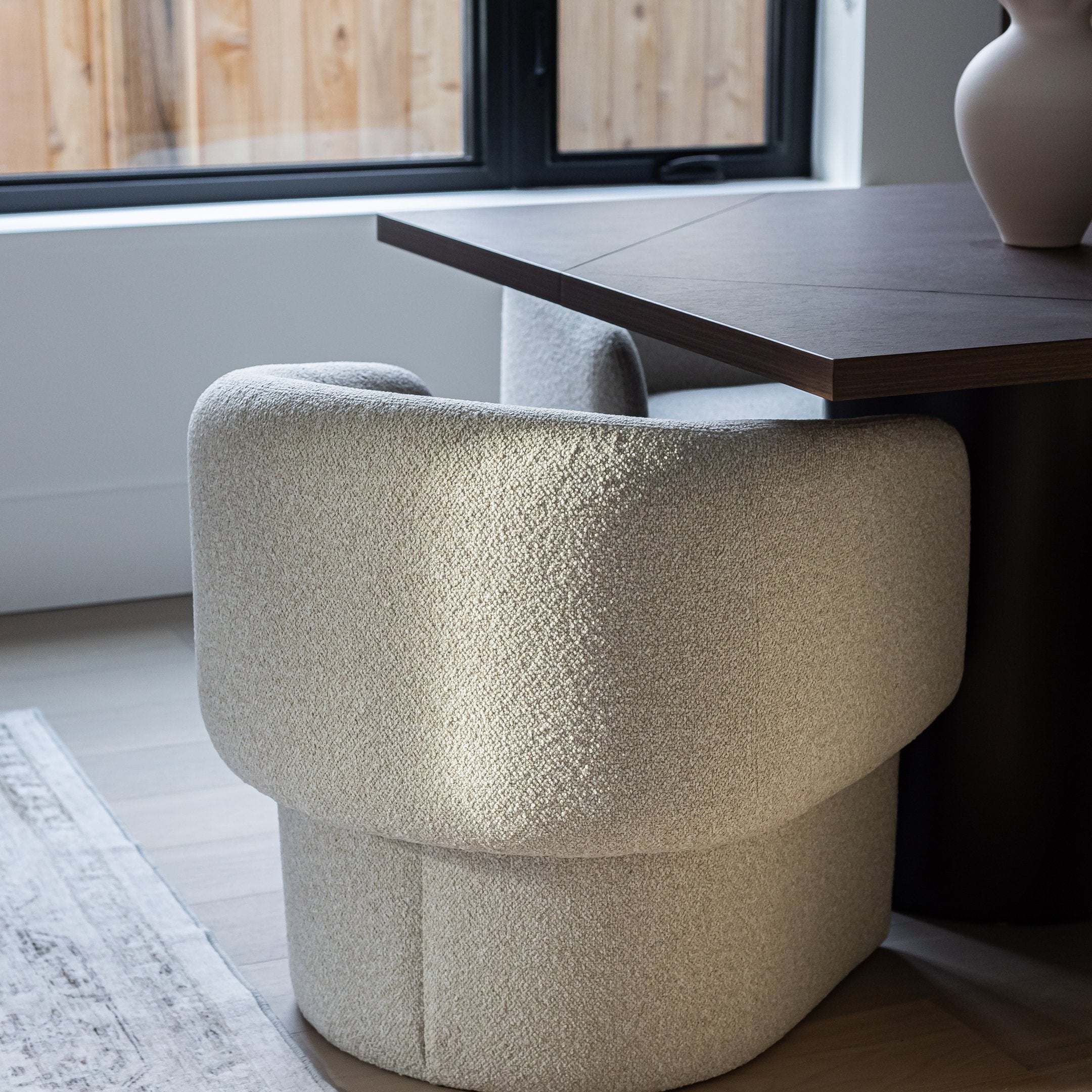 Fleur Chair — Curved Upholstered Lounge Chair - curved upholstered lounge chair with a flowing silhouette | Image 5 | InSTYLE Home & Rugs