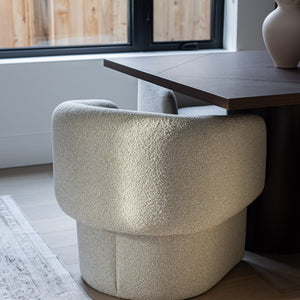 Fleur Chair — Curved Upholstered Lounge Chair - curved upholstered lounge chair with a flowing silhouette | Image 5 | InSTYLE Home & Rugs