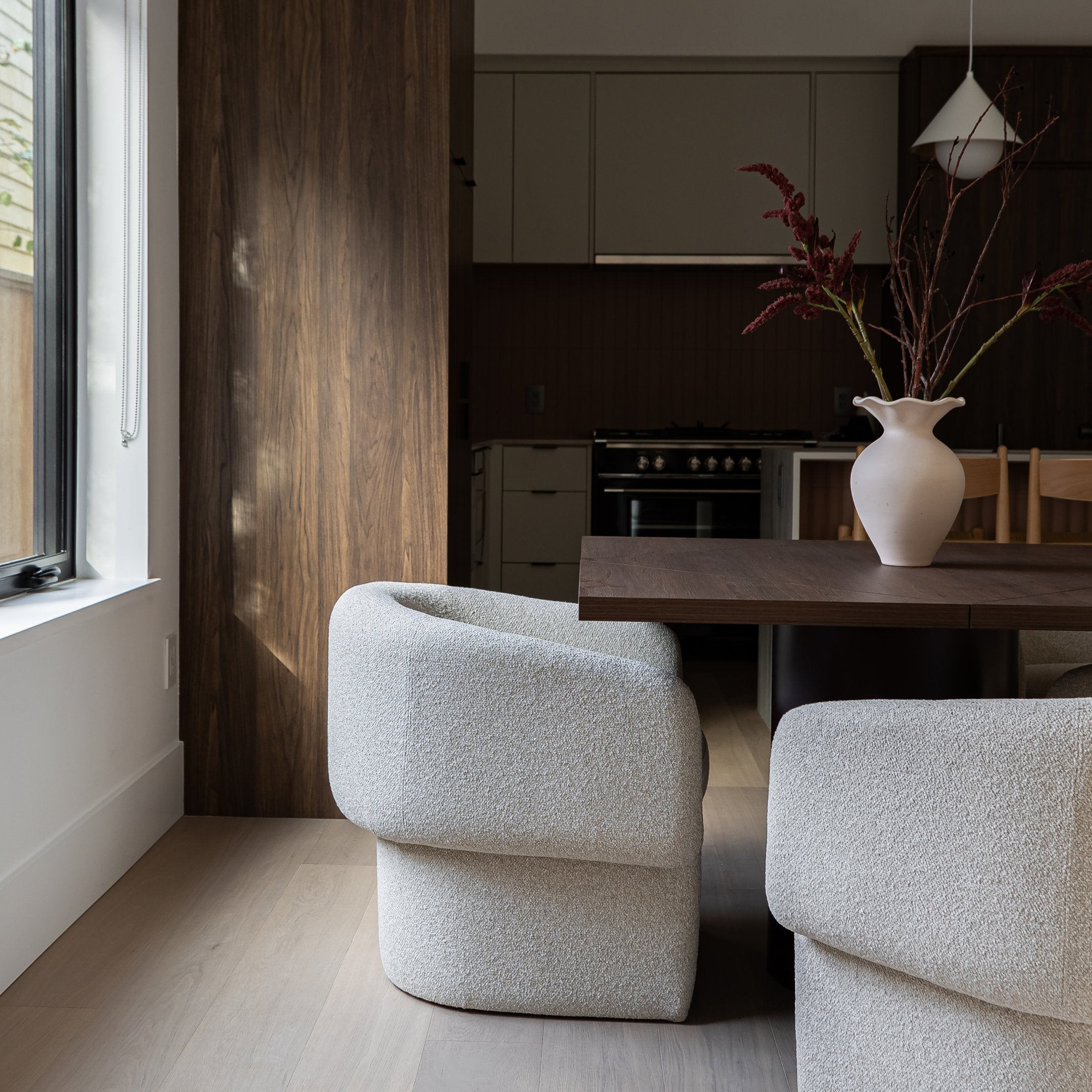 Fleur Chair — Curved Upholstered Lounge Chair - curved upholstered lounge chair with a flowing silhouette | Image 4 | InSTYLE Home & Rugs