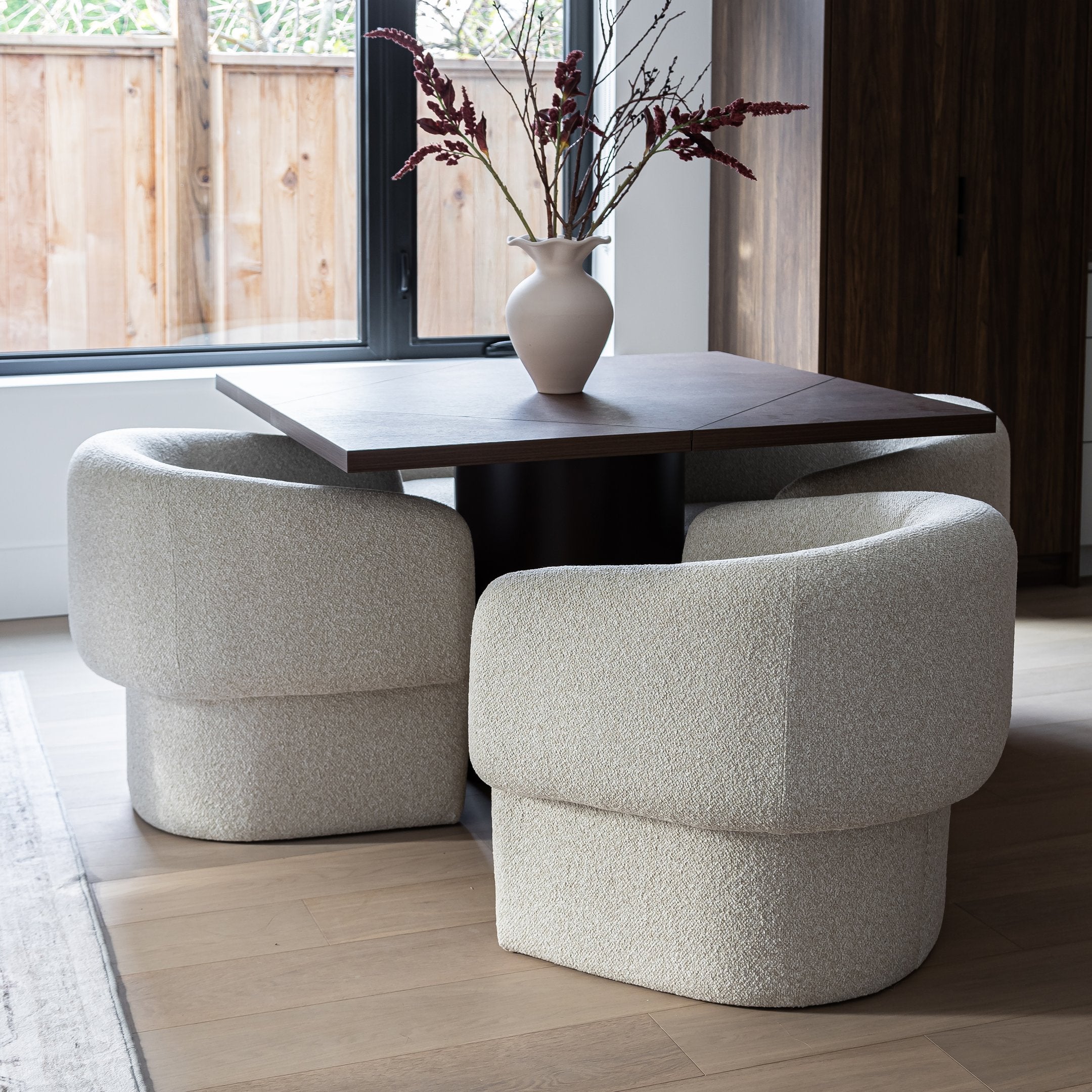 Fleur Chair — Curved Upholstered Lounge Chair - curved upholstered lounge chair with a flowing silhouette | Image 6 | InSTYLE Home & Rugs