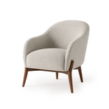 Fox Accent Chair — Scandinavian-Inspired Chair with Walnut Legs - scandinavian-inspired accent chair with solid walnut legs | Image 1 | InSTYLE Home & Rugs