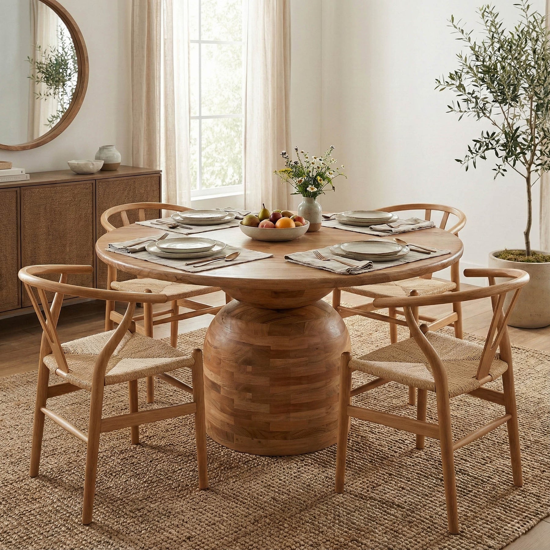 Form Round Dining Table - elegant seating for dining areas | Image 2 | InSTYLE Home & Rugs