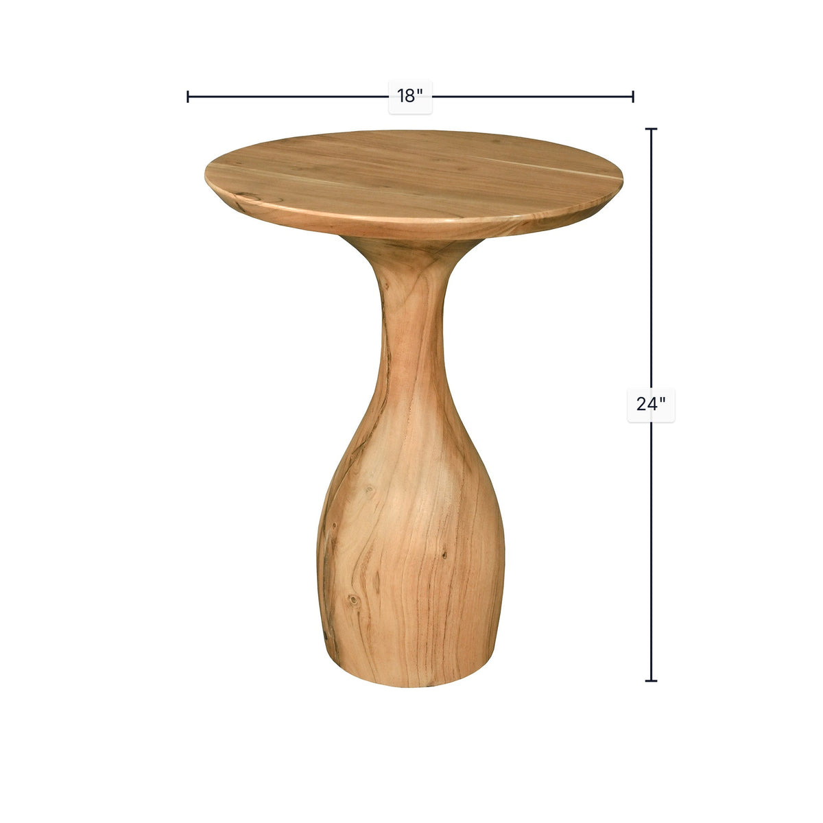 Swirl Side Table - perfect for holding drinks, lamps, and other essentials | Image 3 | InSTYLE Home & Rugs