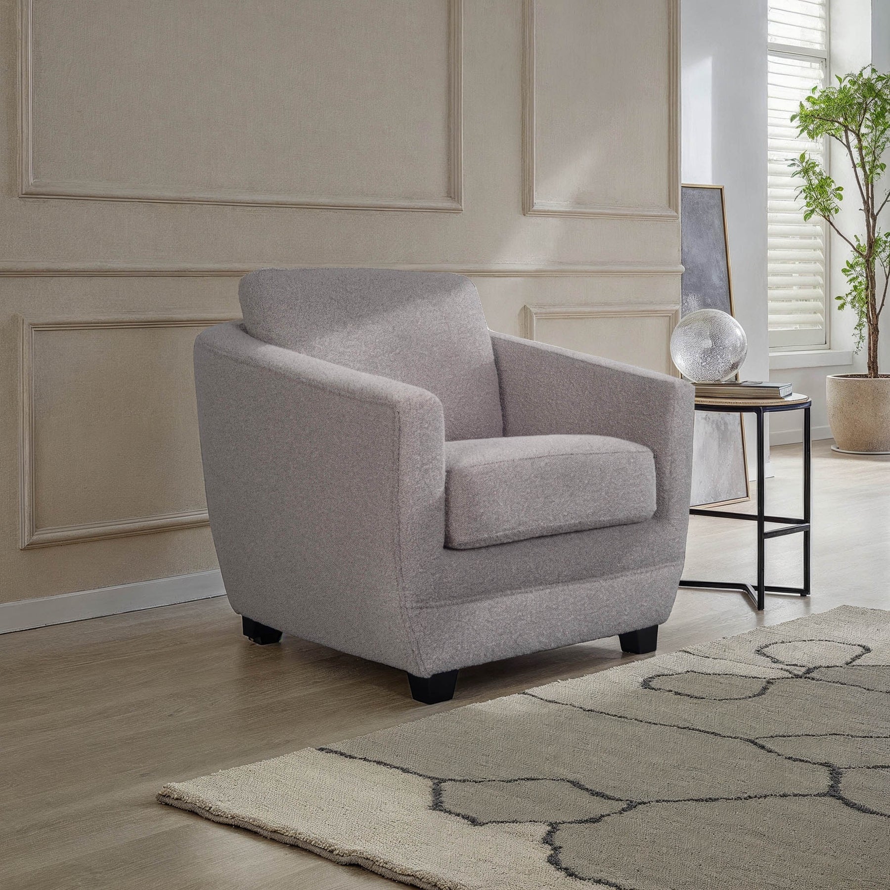 Baltimo Club Chair - durable construction for long-lasting use | Image 2 | InSTYLE Home & Rugs